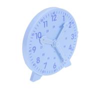 INOOMP Orologio Didattico per Ragazzo Ragazza Blu Educativo per Insegnare Strumento Coinvolgente per La Gestione del Classe Orologio con Collegate e Design Accattivante per La Scuola