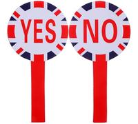 INOOMP Palette di Voto Sì No Cancellabile 2 Pezzi per Insegnanti, Materiale Scolastico Portatile per Commissione Giudicatrice, Tabellone Riutilizzabile per Votazioni in Colore Casuale