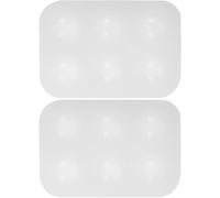INOOMP Palette in Silicone 2 Pezzi per Pittura ad Olio e Acquerello, Facile da Conservare e Miscelare Colori, per Artisti e Pittori Amanti della Calligrafia Cinese