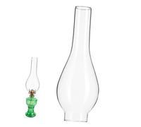 INOOMP Paralume Lungo in Per Lampada a Cherosene Globo Del Delluragano Paralume in Per Globo Di Lampada a Olio Paralumi Bicchiere Testa Della Lampada Nostalgia