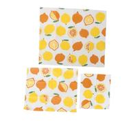 INOOMP Pellicola Alimentare Ecologica in Cotone Naturale Cera d'Api, Panno Salvafreschezza Riutilizzabile e Sostenibile per Conservazione Alimenti