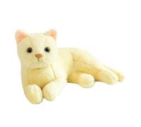 INOOMP peluche gatto giocattolo per gatto giocattolo gatto realistico roba gatti che sembrano veri Figurina di gatto peluche con simulazione di gatto giocattolo animale Giallo