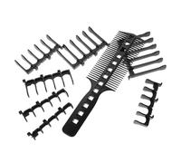 INOOMP Pettine per Taglio Chioma 7 Dimensioni Regolabili, Strumento per Modellare e Fissare la Pettinatura, Accessorio per Barberia e Utilizzo Domestico