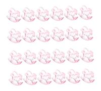 INOOMP Pezzi gioco di mini ciucci per shower decorazioni da cowgirl ciucci per gioco shower chupones mini figure di unicorno mini biberon Acrilico rosa