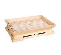 INOOMP Piatto da portata per sushi giapponese - Vassoio per sashimi in legno - Vassoio per esposizione di sushi - Presentazione di cibo al ristorante - Tagliere decorativo per cibo