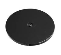 INOOMP Piatto Girevole Nero da Tavolo - Supporto Girevole per Bonsai da 25 | Cuscinetti a sfera rotanti in acciaio - Base rotonda in plastica per piano di lavoro, potatura di piante in vaso, lavori