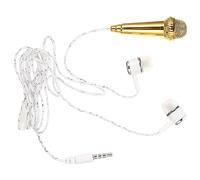 INOOMP piccolo microfono condensatore microfono per Microfono creatore di contenuti microfono in miniatura cantando puntello del microfono canto microfono plastica Yellow