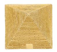 INOOMP Piramide Egiziana Piccola in Resina Simulazione da Tavolo Decorazione retrò Statuetta di Piramide Ornamento da Collezione
