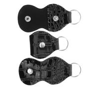 INOOMP Porta Plettri per Chitarra in Similpelle Pu, Set da 3 Mini Custodie Portachiavi Leggere e Portatili per Accessori Chitarra Elettrica e Acustica, Organizer Compatto per Concerti
