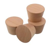 INOOMP Portasci e Porta Snowboard da Parete in Legno di Faggio, Supporto Verticale 4 Pezzi per Deposito Interno Compatto, Montaggio Rapido per Sci e Snowboard in Casa e Negozio