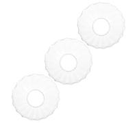 INOOMP Protezione Antigoccia Design Elegante Rotondo 3 Pezzi per Candele in Vetro Facile da Pulire, per Serate Romantiche e Decorazioni per Candelabri