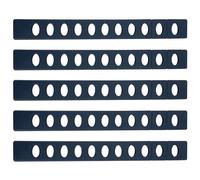 INOOMP Protezioni per Coltelli Alta Resistenza e Design Semplice, Custodia Pratica Set 5 Pezzi in Plastica Nera per Protezione Lama e Conservazione Sicura in Cucina