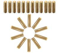 INOOMP Punte Metalliche per Lacci Scarpe 50 Pezzi 5mm X 20mm Oro per Fai da Te Cinture Pantaloni Cappelli Zaini Accessori Moda Personalizzati