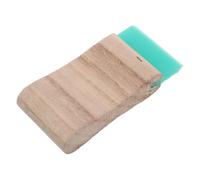 INOOMP Racla per Serigrafia con Manico in Legno 35x7 Cm 75° Durezza, Strumento per Stampa Serigrafica su Tessuto e Carta, Tergivetro per Inchiostro Professionale per Uso Artigianale