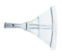 INOOMP Rastrello per Giardinaggio in Metallo Estensibile Testa Regolabile, Progettato per Raccolta Foglie Morte e Pulizia Cortile e Giardino