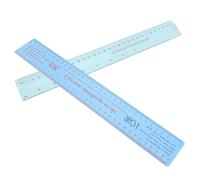 INOOMP Righello di Argilla per Ritiro in Ceramica, Righello Morbido in Plastica per Modellazione Artigianale, Set da 2 Strumenti di Misurazione Precisi per Forniture Ceramiche e Sculture