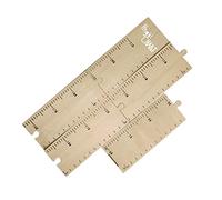 INOOMP Righello Per L'altezza in Legno, Grafico Per La Crescita Adesivo Per Ragazzo Ragazza, 210 Cm, Facile Da Installare, Per Camerette e Asili