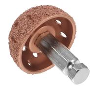 INOOMP Ruota Lucidante a Cupola per Pneumatici con Asta in Acciaio Tungsteno, Testa di Rettifica Resistente e Leggera, Set 2 Pezzi per Pneumatici Auto, Attrezzo Compatto per Kit Ripara