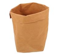 INOOMP Sacchetti in Carta Kraft Lavabile per Alimenti Buste Pieghevoli per Conservazione Biscotti Caramelle Pane Frutta e Ortaggi Multiuso e Riutilizzabili Colore Marrone