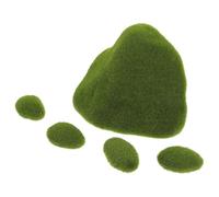 INOOMP Schiuma Pietra di Muschio Verde Realistica Artificiale per Giardino | Texture Fine, Aspetto Vivido, per Terrario e Decorazioni D'ufficio, Riutilizzabile e Poco Fragile