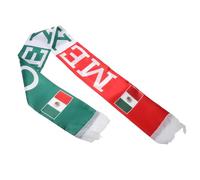 INOOMP Sciarpa Tifoso Calcio Nazionale Messico in Raso, Sciarpa da Supporter per Eventi Calcistici, Accessorio Leggero e Morbido per Partite e Festival Sportivi, Souvenir Calcio