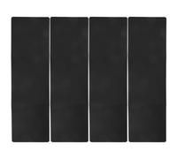 INOOMP Separatore per Scrivania Scuola Nero 4 Pezzi in Pp 114x33 Cm Superfici Facili da Pulire e Protezione Stabile per Aule e Test di Gruppo