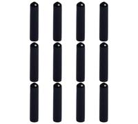 INOOMP Set 12 Tappi Copri Beccucci Versatori per Bottiglie, Tappi Versatori per Vino e Olio in Silicone Nero, Piccoli Coperchi Pratici per Erogatori da Cucina, Protezione Antipolvere per