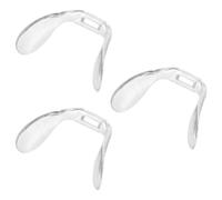 INOOMP Set 3 Naselli Trasparenti in Plastica per Occhiali, Cuscinetti Antiscivolo a Ponte U, 3 Pezzi, Comodi da Indossare, per Occhiali Sportivi e da Vista