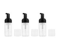 INOOMP Set 3 Pezzi Bottiglie Ricaricabili da Viaggio 100ml in Pet Nero, Leggere e Ermetiche, per Raffredda Lattine Durante Business Trip e Viaggi