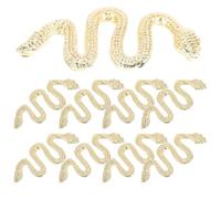 INOOMP Set 30 Pezzi Ciondoli per Unghie a Motivo Rettile in Lega Cristalli 3D, Decorazioni per Manicure e Forniture per Nail Art, Accessori per Unghie Brillanti e Dettagliati per