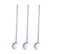 INOOMP Set 6 Pezzi Cannucce Riutilizzabili in Acciaio Inossidabile Cucchiaio Rotondo per Cocktail e Frullati, Facili da Pulire, per Feste e Milk Shake Riutilizzabile