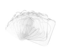 INOOMP Set 6 Pezzi Contenitori per Cosmetici Vuoti a Forma di Cuore Quadrati in Plastica Trasparente per Ombretti, Fard e Illuminanti, per Viaggi e Conservazione Make-up