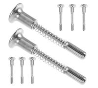 INOOMP Set 8 Pezzi Chiusure a Molla a Spirale per Lettino Ragazzo Ragazza, Spillo e Perno di Bloccaggio a Molla per Accessori Fissaggio Culla, Chiavistello Mini per Regolazione e