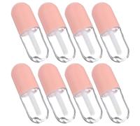 INOOMP Set 8 Tubetti Lucidalabbra Vuoti 5ml Trasparenti Bacchetta, Contenitori Mini per Gloss e Balsamo Labbra, Flaconi da Viaggio in Plastica Resistente per Cosmetici Riutilizzabili