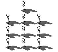 INOOMP Set da 10 Clip Supporto Metallo Nero 5cm per Cartellini Prezzi, Porta Numeri da Tavolo e Porta Memo da Tavolo per Esposizione Negozi e Pasticcerie