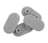 INOOMP Set da 4 Paracolpi 3,7x2x0,7 Cm in Plastica Buffer per Sedili WC e Bidet Universali per Bagni di Hotel e Scuola