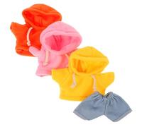 INOOMP Set Da 4 Pezzi 20 Set Di Vestiti Per Bambole Vestiti Per Bambole Piccoli Tesori Vestiti Per Bambole Vestiti Maglietta Della Bambola Piccoli Vestiti Carini Peluche