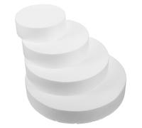 INOOMP Set da 4 Stampi per Torta Finta in Schiuma, Emisfero Rigido e Leggero, Dimensioni 15-30 Cm, Accessori per Decorazione e Prove di Cake Design, Materiale Sicuro e Flessibile