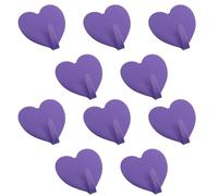 INOOMP Set di 10 Ganci Adesivi in Ferro a Forma di Cuore 4X4,5 CM, senza Tracce, per Appendere Borse e Portachiavi, Uso Cucina e Bagno, come Regalo per Trasloco