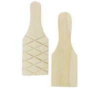 INOOMP Set di 2 Attrezzi in Plastica per Modellare Argilla, Palette Lisce per Lavorare la Terracotta, Strumenti per Ragazzo Ragazza per attività Fai-da-Te e Genitore-Figlio