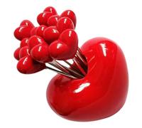 INOOMP Set di Forchettine da Frutto in Metallo con Supporto, Design Cartoon Leggero e Stabile per Antipasti e Dolci, per Famiglia e Amici