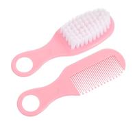 INOOMP Set Spazzola per Chioma Ragazzo Ragazza e Pettine Rosa Spazzola Massaggiante per Ragazzo Ragazza Setole Morbide Antistatiche per Cura Quotidiana e Stimolazione del Capelluto