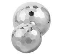 INOOMP Sfera Decorativa in Acciaio Inossidabile Specchiata, 2 Pezzi, Galleggiante Stabile e Resistente per Giardino e Cortile, Design Moderno e Lucido