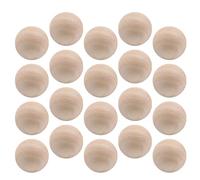 INOOMP Sfere di Legno Lisce 35 MM Perline Rotonde 20 Pezzi Materiale per Lavoretti Creativi e Intaglio Fai da Te per Ragazzo Ragazza