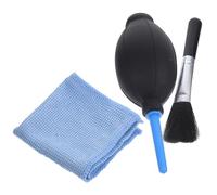 INOOMP Soffiatore D’aria per Fotocamera, Pompa Soffiante Antipolvere in Silicone, Puntale, con Panno e Spazzola, per Obiettivi e Sensori Reflex Digitale Stili multipli