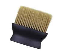 INOOMP Spazzola per Taglio Chioma Professionale con Manico Nero e Setole Gialle in Nylon Artificiale per Parrucchieri e Saloni, Rimuove Chioma Velocemente