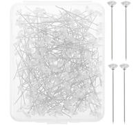 INOOMP Spilli Dritti Elemento di Strass per Bouquet da Sposa, Spilla Fiore Trasparente per Cucito e Creazione di Gioielli, Forniture per Cucire Fai da Te