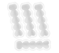 INOOMP Stampi in Silicone a Forma di Cuore Set da 5 per Candele Fai da Te, Mini Stampi per Dolci da Forno e Chocoflan, Accessori per Decorazioni Matrimonio e Festa Romantica