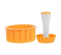 INOOMP Stampo per Crostate Bordo a Pizzo in Acciaio al Carbonio e Plastico, Pratico e Comodo per Pasticceri Amatoriali e Professionisti in Case e Panetterie