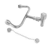 INOOMP Stazione Lavaggio Occhi in Acciaio Inossidabile per Lavandino Doccetta Emergenza con Flusso Continuo Rapido Montaggio Semplice su Rubinetto Dispositivo Sicurezza Oculare per Uso